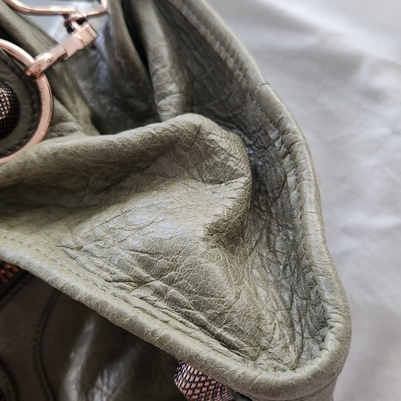 BNWT Balenciaga Giant 21 City Bag – Rare Vert D'eau w/ Rose Gold Hardware - Picture 4 of 16